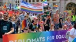 Na snímke účastníci pochodu PRIDE v Košiciach 24. augusta 2019.