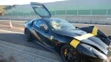 Havarované Ferrari F152 na R1 pri Žarnovici.