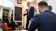 Matúš Šutaj Eštok a Michal Šipoš v zákulisí.