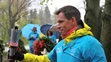 Slovenský olympionik Michal Martikán počas slávnostného spustenia štafety.