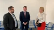 Prezidenta Zuzana Čaputová pred odchodom do Viedne na petržalskej vlakovej stanici.