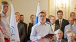 Vedúci výpravy Peter Korčok počas sľubu.