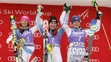 Víťazka slalomu v Jasnej Mikaela Shiffrin, druhá Wendy Holdenerová a Veronika Velez Zuzulová.