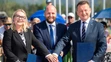 Na snímke zľava ministerka obrany Českej republiky Jana Černochová, minister obrany SR Jaroslav Naď a minister národnej obrany Poľskej republiky Mariusz Blaszczak.