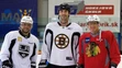Marián Gáborík (LA King), Zdeno Chára (Boston Bruins) a Marián Hossa (Chicago).