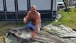 Chytenie Sumca na Adamovských jazerách