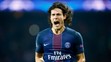 Útočník PSG Edinson Cavani jasá po svojom góle v sieti Barcelony v osemfinále LM.