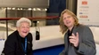 Legendárna trénerka v krasokorčuľovaní Hilda Múdra a krasokorčuliarska legenda Jozef Sabovčík.