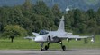 Stíhačka SAAB JAS-39C Gripen.