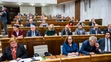 Na snímke poslanci OĽANO počas hlasovania o odvolaní ministra financií Igora Matoviča.
