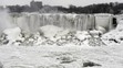 Zamrznuté Niagarské vodopády