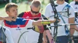 Boris Baláž počas nasadzovacieho kola v disciplíne olympijský luk