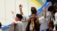 Slovenskí fanúšikovia na zápase Slovensko-Slovinsko.