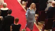 Zuzana Čaputová pred zložením sľubu, v pozadí Andrej Kiska.
