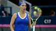 Ruska Svetlana Kuznecovová počas fedcupového zápasu proti Holandsku.