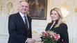 Predseda Za ľudí Andrej Kiska na stretnutí s prezidentkou Zuzanou Čaputovou.