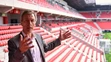 Predseda predstavenstva investora City - Arena Pavol Adamec počas predstavovaní priestorov novej futbalovej arény.