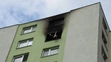 Interiér vyhoreného bytu v Rači.