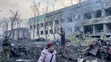Skaza po bombardovaní pôrodnice v Mariupole.