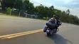 Mario Cimarro a Bronislava Gregušová na motorke v Paraguaji
