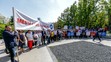 Protest Združenia miest a obcí Slovenska pred Úradom vlády SR