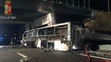 Havarovaný maďarský autobus so študentmi.