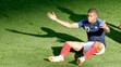 Francúzsky reprezentant Kylian Mbappe počas osemfinále na MS proti Argentíne.