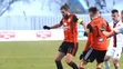 Matej Kochan (Ružomberok) v zápase 18. kola Fortuna ligy proti Zlatým Moravciam.