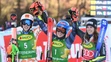 Druhá Petra Vlhová, víťazná Mikaela Shiffrinová a tretia Marta Bassinová
