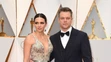 Matt Damon s manželkou
