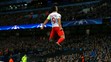Kapitán Monaca Falcao oslavuje svoj gól do siete ManCity v osemfinále LM.