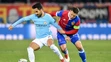 Raheem Sterling (vľavo) a jeho spoluhráč z ManCity Ilkay Gundogan sa tešia z gólu v prvom osemfinále LM v Bazileji.