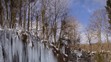 Zamrznuté Plitvické jazerá.