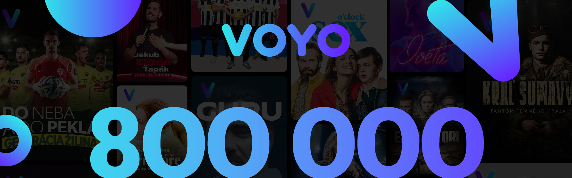 Voyo oslavuje 800 000 predplatiteľov