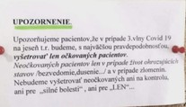 Ortopéd z Topoľčian oznámil, že počas tretej vlny vyšetrí len očkovaných. Takto to vysvetlil