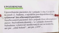 Ortopéd z Topoľčian oznámil, že počas tretej vlny vyšetrí len očkovaných. Takto to vysvetlil