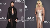 Móda z AmfAR: Adriana Lima ako bohyňa, Donatella sa o chvíľu asi rozpadne