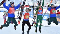 Ženskú štafetu v Hochfilzene vyhrali Talianky, Slovenky po skvelom začiatku až štrnáste