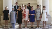 Na stretnutí prvých dám nechýbal ani manžel luxemburského lídra
