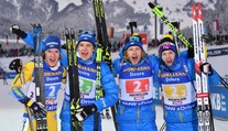 Mužskú štafetu v Hochfilzene vyhrali Švédi, Slováci mimo elitnej desiatky