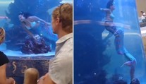 VIDEO: Dráma v obrovskom akváriu. Morská víla sa počas vystúpenia začala topiť