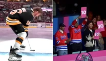 VIDEO: Zahral to ešte lepšie? David Pastrňák v súťaži zručností napodobňoval Adama Sandlera