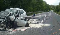 Fatálna nehoda v Krupine: Zrazil sa tu kamión s osobným autom
