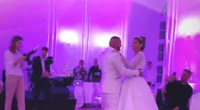 Zábery zo svadby Jasminy a Rytmusa: Novomanželský tanec a skvelá zábava