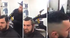 Kaderníci strihajú nožnicami a britvou. Videli ste však strihanie sekerou?