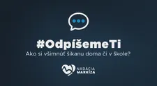 #Odpíšeme Ti - Ako si všimnúť  šikanu doma či v škole?