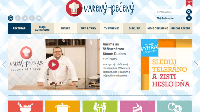 Markíza už aj chutí! Prichádza nový portál Varený - pečený
