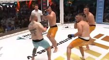 MMA bojovník si trúfol na troch súperov naraz. Poľský experiment netrval ani 15 sekúnd