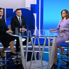 Mária Kolíková, Tomáš Taraba a Karolína Lacová v relácii Na telo
