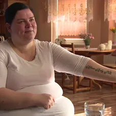 Monika Večerková s rodinou
